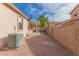 Backyard with gravel landscaping and AC unit at 6730 E Preston St # 25, Mesa, AZ 85215