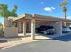 Covered carport parking for two cars close to unit entrance at 1217 N Miller Rd # 8, Scottsdale, AZ 85257