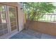 Private patio with small garden and access from living room at 1217 N Miller Rd # 8, Scottsdale, AZ 85257