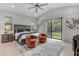 Main bedroom with two accent chairs and backyard access at 3331 N 24Th Pl, Phoenix, AZ 85016