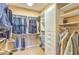 Spacious walk-in closet with ample shelving and hanging space at 3762 S Rosemary Dr, Chandler, AZ 85248