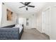 Charming bedroom with daybed, ceiling fan, and window at 4725 N 14Th Ave, Phoenix, AZ 85013