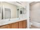 Bathroom with double vanity and bathtub at 11105 E Segura Ave, Mesa, AZ 85212