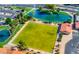 Community bocce ball court with pond and fountain views at 160 Leisure World --, Mesa, AZ 85206