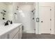 Modern bathroom with a walk-in shower, and updated vanity at 2744 N Springfield St, Buckeye, AZ 85396