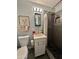 Clean bathroom with updated vanity and shower at 4830 E Palm Ln, Phoenix, AZ 85008