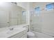 Bathroom with single vanity, toilet and shower/tub combo at 7887 N 16Th St # 116, Phoenix, AZ 85020