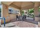 Relaxing covered patio furniture near the community pool at 7887 N 16Th St # 116, Phoenix, AZ 85020