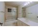 Bathroom with shower/tub combo and updated vanity at 10040 E Happy Valley Rd # 204, Scottsdale, AZ 85255