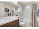 Bathroom with a soaking tub, shower, and double vanity at 17913 E Slide Rock Dr, Rio Verde, AZ 85263