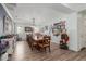 Bright dining room featuring a long wooden table and comfortable seating at 1358 N St Paul --, Mesa, AZ 85205