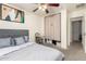 Bedroom with a double bed and ceiling fan at 43842 W Elizabeth Ave, Maricopa, AZ 85138