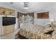 Relaxing bedroom with bay window, neutral decor, and ample closet space at 215 N Power Rd # 361, Mesa, AZ 85205