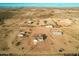 Aerial view of a house and surrounding desert landscape at 35648 W Hidalgo Ave, Tonopah, AZ 85354