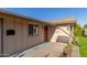 Inviting front porch with a brick patio and a wooden bench at 3640 W Gardenia Ave, Phoenix, AZ 85051