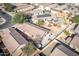 Aerial view of home, highlighting backyard and neighborhood context at 16825 N 113Th Dr, Surprise, AZ 85378