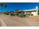 Front yard view of a single-story home with gravel landscaping and cacti at 4442 E Walatowa St, Phoenix, AZ 85044