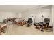 Living room with comfortable seating, a large window, and a wood floor at 4442 E Walatowa St, Phoenix, AZ 85044