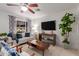 Living room featuring a neutral color palette and modern decor at 7538 N 17Th Dr, Phoenix, AZ 85021