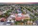 Aerial view showing a house with a pool, and palm trees along the street at 901 W Culver St, Phoenix, AZ 85007