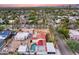 Aerial view of house with pool; many palm trees line the streets at 901 W Culver St, Phoenix, AZ 85007