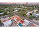 Aerial view of a house with a pool and palm trees, surrounded by other houses at 901 W Culver St, Phoenix, AZ 85007
