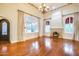 Spacious living room with hardwood floors and fireplace at 901 W Culver St, Phoenix, AZ 85007