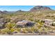 Aerial view showcasing home and solar panels at 24686 N 120Th Pl, Scottsdale, AZ 85255