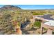 Aerial view of home, landscape, and solar panels at 24686 N 120Th Pl, Scottsdale, AZ 85255