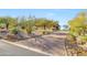 Long brick driveway leading to a stunning home with gorgeous landscaping and mountain views at 24686 N 120Th Pl, Scottsdale, AZ 85255
