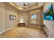 Bright office with large window and tiled floors at 24686 N 120Th Pl, Scottsdale, AZ 85255
