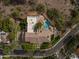 Bird's-eye view of a sprawling estate with pool at 5317 N 46Th St, Phoenix, AZ 85018