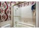 Bathroom with shower/tub combo and gold fixtures at 5317 N 46Th St, Phoenix, AZ 85018