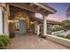 Inviting front entrance with stonework and a teal door at 5317 N 46Th St, Phoenix, AZ 85018