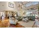 Spacious living room with high ceilings, a lofted area, and comfortable seating at 5317 N 46Th St, Phoenix, AZ 85018