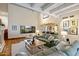 Living room features a view, high ceilings, and comfortable seating at 5317 N 46Th St, Phoenix, AZ 85018