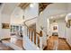 Stunning white curved staircase with wooden accents at 5317 N 46Th St, Phoenix, AZ 85018
