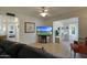 Open living space with a view into the sunroom at 663 N 63Rd Pl, Mesa, AZ 85205