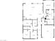 This floor plan shows a home with 3 bedrooms, 2 baths, a living room, kitchen and garage at 14139 W Gray Fox Trl, Surprise, AZ 85387
