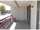 Private balcony with sliding door and railing at 3434 W Danbury Dr # A204, Phoenix, AZ 85053
