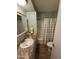 Clean bathroom with granite vanity and shower/tub combo at 4065 E University Dr # 276, Mesa, AZ 85205