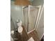 Clean bathroom with shower stall, toilet, and vanity at 4065 E University Dr # 276, Mesa, AZ 85205