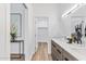 Modern bathroom with double vanity and walk-in closet at 4220 N 32Nd St # 3, Phoenix, AZ 85018