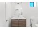 Stylish bathroom vanity with wood cabinets and modern sink at 4220 N 32Nd St # 3, Phoenix, AZ 85018