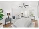 Main bedroom with king-size bed and stylish headboard at 4220 N 32Nd St # 3, Phoenix, AZ 85018