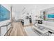 Open concept living area with modern furniture and hardwood floors at 4220 N 32Nd St # 3, Phoenix, AZ 85018