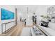 Spacious living area with hardwood floors and large artwork at 4220 N 32Nd St # 3, Phoenix, AZ 85018