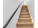 Modern light wood stairs with LED lighting at 4220 N 32Nd St # 3, Phoenix, AZ 85018