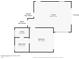 One bedroom, one bathroom casita floor plan at 9983 E Mirabel Club Dr, Scottsdale, AZ 85262