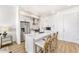 Contemporary kitchen featuring white cabinetry and a kitchen island at 3131 N Central Ave # 5017, Phoenix, AZ 85012